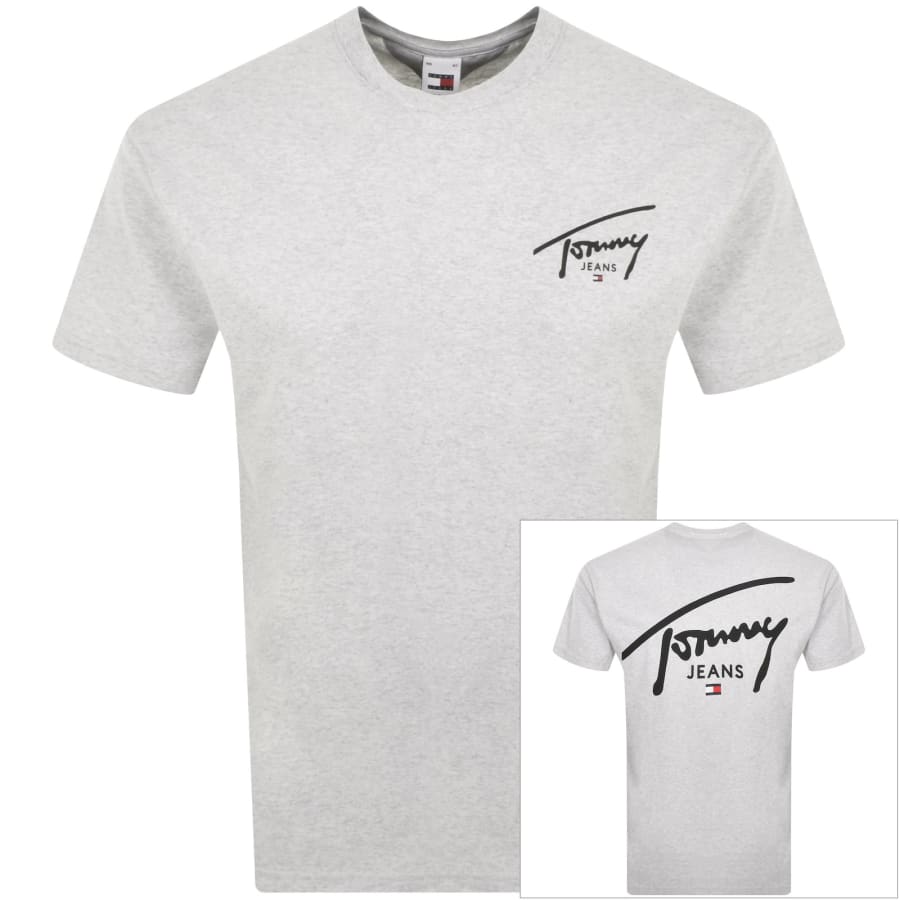 Tee shirt tommy signature best sale